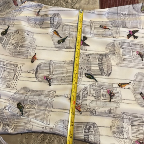 Ted Baker Birdcage Long Sleeve Beaded Shift Dress Size 1 - Picture 14 of 16